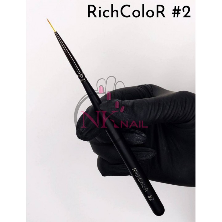Пензлик з ковпачком RichColor №02 (К-21)